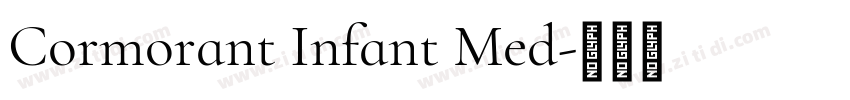 Cormorant Infant Med字体转换